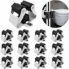 GDRHVFD Accroche Balai Mural,Support Balais Mural 12 Pièces,Porte Balais Mural, L’éPaisseur Du Porte Balai Est De 0.7 Mm Et Non De 0.4 Mm Pour Buanderie Cuisine Salle De Bain Garage Jardin -Stanleyfaco Magasin 99840360 1