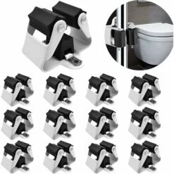 GDRHVFD Accroche Balai Mural,Support Balais Mural 12 Pièces,Porte Balais Mural, L’éPaisseur Du Porte Balai Est De 0.7 Mm Et Non De 0.4 Mm Pour Buanderie Cuisine Salle De Bain Garage Jardin