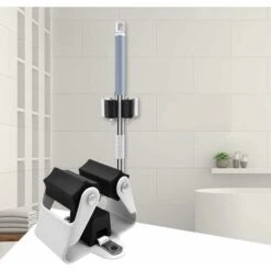 GDRHVFD Accroche Balai Mural,Support Balais Mural 12 Pièces,Porte Balais Mural, L’éPaisseur Du Porte Balai Est De 0.7 Mm Et Non De 0.4 Mm Pour Buanderie Cuisine Salle De Bain Garage Jardin -Stanleyfaco Magasin 99840360 3
