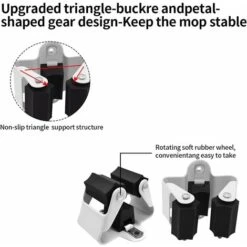 GDRHVFD Accroche Balai Mural,Support Balais Mural 12 Pièces,Porte Balais Mural, L’éPaisseur Du Porte Balai Est De 0.7 Mm Et Non De 0.4 Mm Pour Buanderie Cuisine Salle De Bain Garage Jardin -Stanleyfaco Magasin 99840360 4