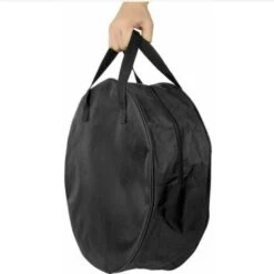 Sac De Rangement Pour Câble De 40,6 Cm Avec Poignée De Transport Double Fermeture éclair Noir Sac De Rangement Rond Pour Tuyau D'eau Pour Caravanes Matériel De Jardinage Tissu Oxford 600D